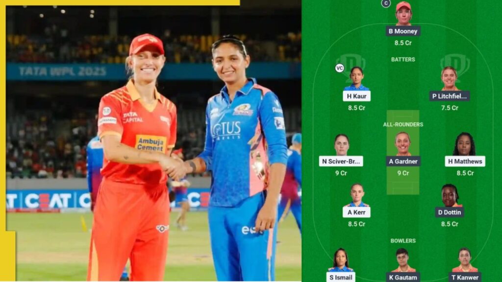 MI-W vs GG-W Dream11 Team Prediction, Eliminator Match IPL Women Prediction 2025